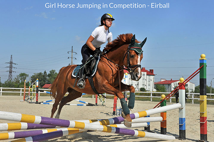 Horse Jumping - Girl Jockey