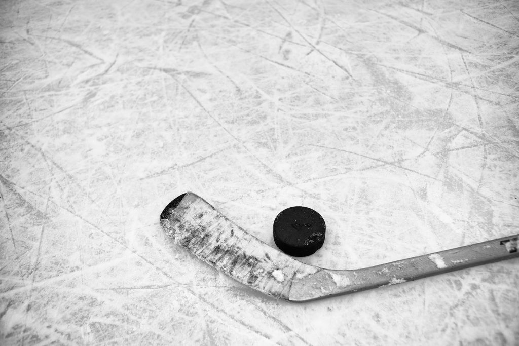 Ice Hockey Stick and Puck