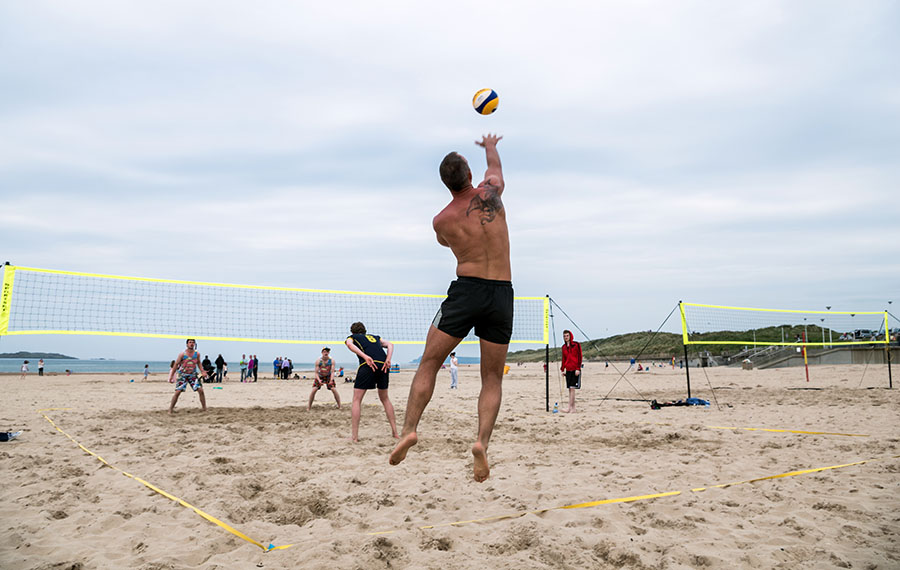 Beach Volleyball Competition at Portrush, Northern Ireland, 27 May 2014